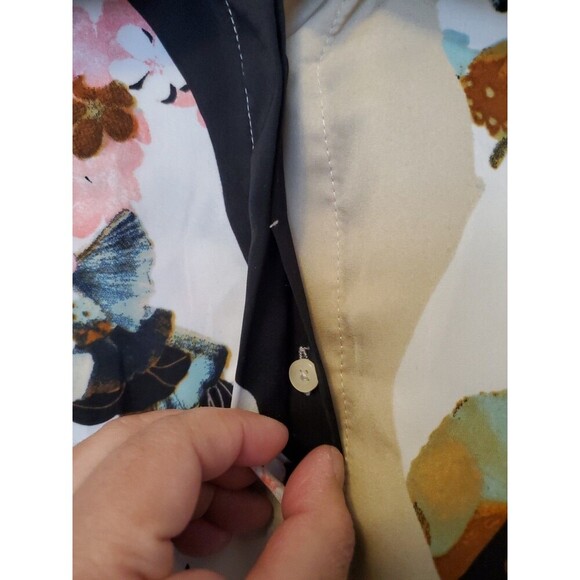 Phillip Lim 3.1 Womens Blouse Size M Floral Button-Up Long Sleeve NWOT - Picture 9 of 16